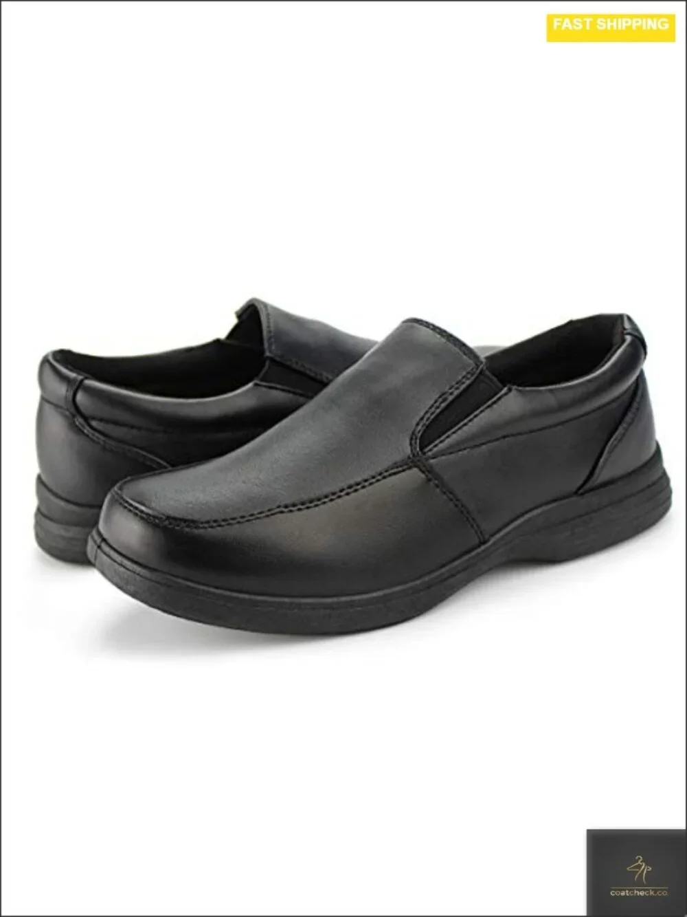 Memory Foam School Uniform Loafers for Boys - Slip On/Lace Up